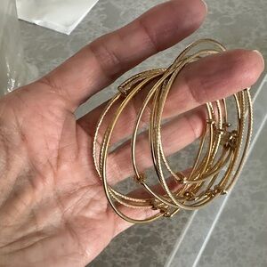 Elegant Gold Bangle Set